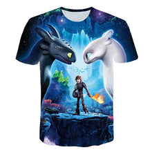 Load image into Gallery viewer, Hot Sales Children T-Shirt Cute Tops How To Train Your Dragon Cartoon 3D T-Shirt Summer Clothes Anime Men's T Shirt