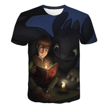 Load image into Gallery viewer, Hot Sales Children T-Shirt Cute Tops How To Train Your Dragon Cartoon 3D T-Shirt Summer Clothes Anime Men's T Shirt